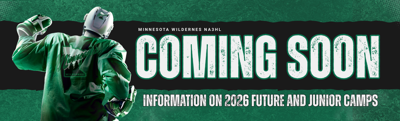Banner that displays "Coming Soon. Information on Future and Junior Camps"
